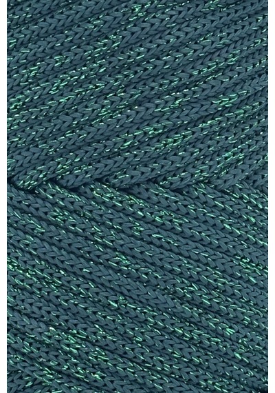 Sensy Simli 5 Mm Polyester Makrome İpi 400 Gr Yeşil Supla İp Ve Çanta İpliği