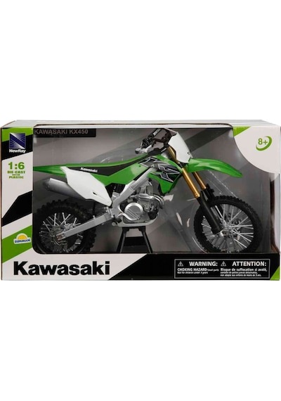 Newray 1:6 Kawasaki Kx 450f 2012 Model Motor Yeşil S3914403724n1