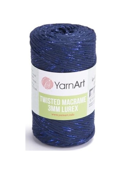 El Örgü İpi Twısted Macrame 3mm Lurex, 784, 4x250 Gr