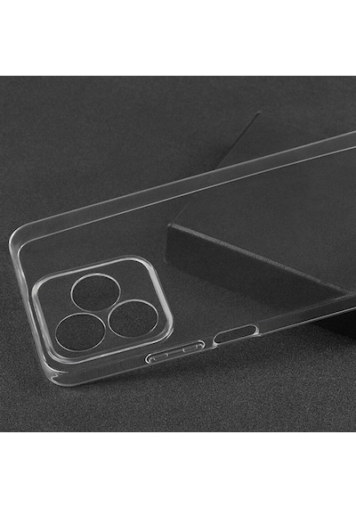 Fitcase Realme C53 Kılıf Kamera Korumalı Silikon Şeffaf Kapak