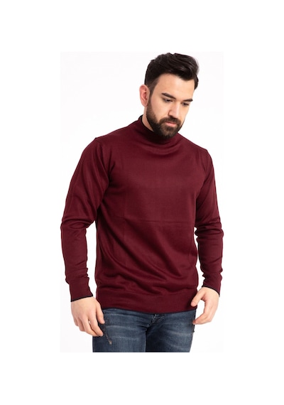 Nacar Store Erkek Bordo Yarım Boğazlı Kazak