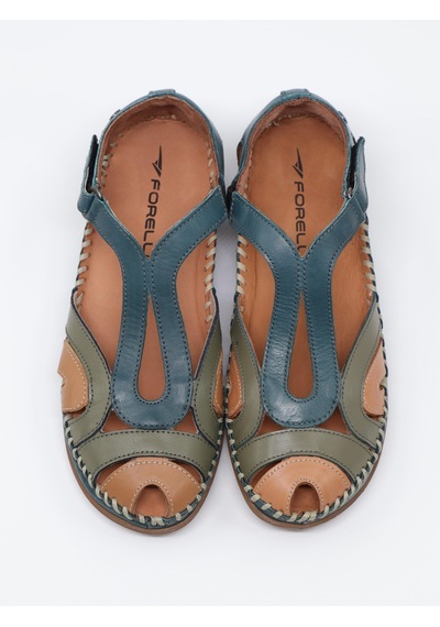 Forelli Sally 22521 Jean Hakiki Deri Kadın Sandalet