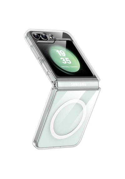 Samsung Uyumlu Z Flip 5 Şeffaf Magsafe Kılıf Mtl Safe
