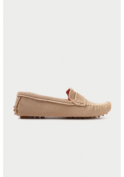 Mubiano Summer Kadın Triko Bej Babet & Loafer -mstb2020-bj Bej