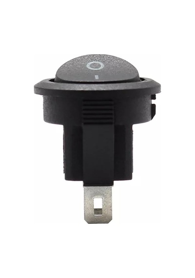 Ic-133 20Mm Yuvarlak Işıksız Anahtar On-Off 2P Siyah 5 Adet