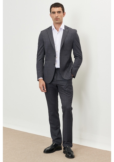 AC&Co / Altınyıldız Classics Erkek Antrasıt Ekstra Slim Fit Dar Kesim Mono Yaka Desenli Takım Elbise - Antrasıt Antrasit AC&Co / Altınyıldız Classics Erkek Antrasıt Ekstra Slim Fit Dar Kesim Mono Yaka Desenli Takım Elbise - Antrasıt Antrasit