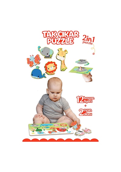 Fisher-price Fisher Price Tak Çıkar Puzzle Hayvanlar Dıy-fp2755