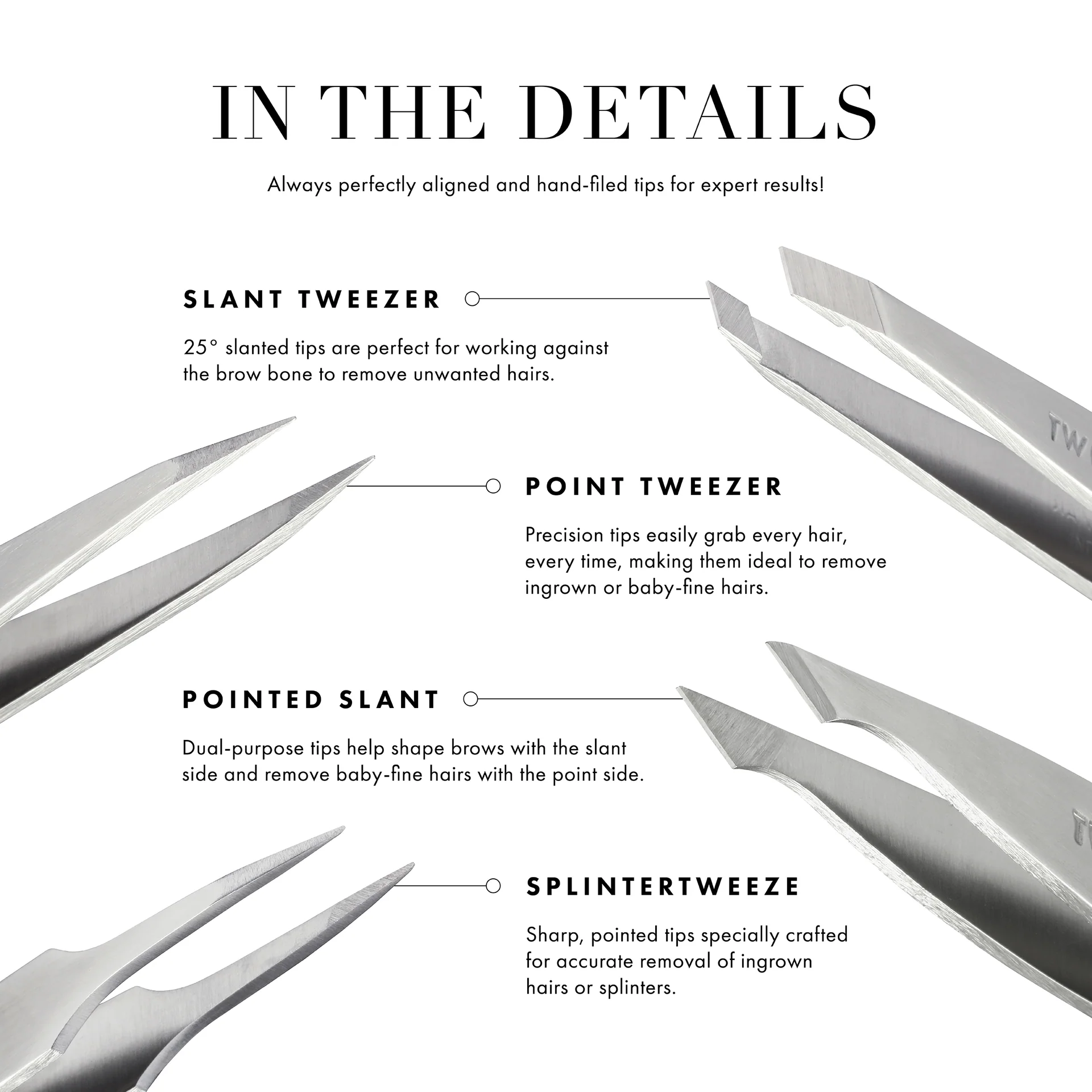 Tweezerman Slant Tweezer Signature Red - İkonik Kırmızı Cımbız