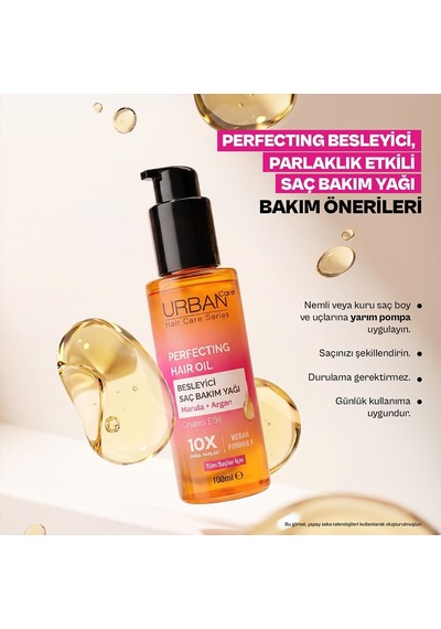Lexroo Perfecting Besleyici Parlaklık Veren Saç Bakım Yağı -100ml-vegan