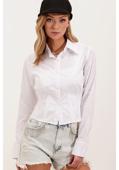 Bigdart 20231 Slim Fit Poplin Gömlek - Beyaz