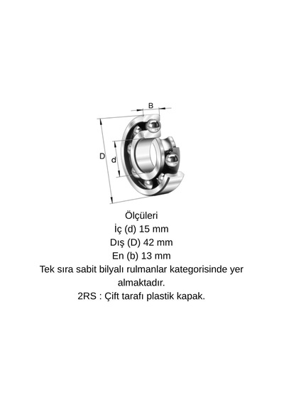 Ors 6302 2rs G100 C3 Bilya 15x42x13