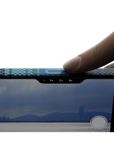 Apple Uyumlu iPhone 17 Kılıf M-safe Şarjlı Aramid Fiber Pitaka Tactile Woven Sunset-moonrise Serisi Mavi Mavi