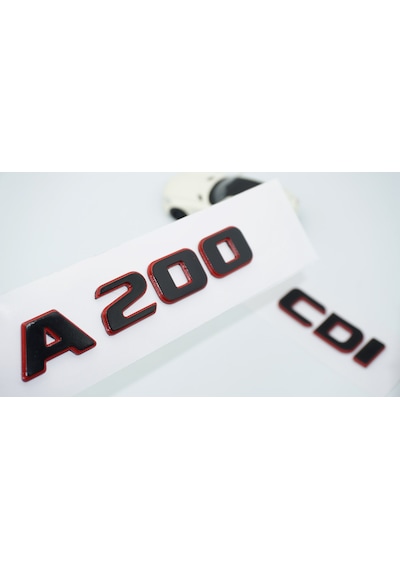 Dk Tuning A 200 Cdi Bagaj Kırmızı Siyah Abs Yazı Logo Benz İle Uy