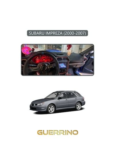 Subaru Imprezza 2000-2007 Torpido Koruma Halısı Gri Kenar