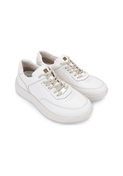 Tamer Tanca Erkek Hakiki Deri Kırık Beyaz Sneakers & Spor Ayakkabı 298 2893-2530 Erk Ayk Y25 K.beyaz Beyaz