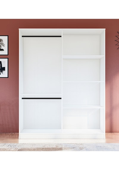 Metalia Gm 052 4 Kapılı Düğme Kulplu Gardrop