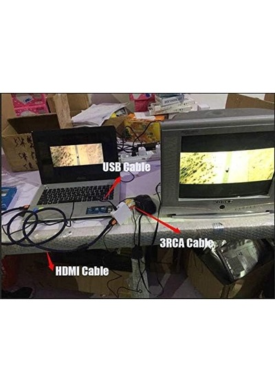 Hdmı To Rca Tos Av Çevirici Dönüştürücü Tüplü Tv Av Video Adaptör 4552