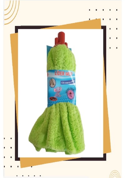 Lider Mikrofiber Mop Welfost Yedek Başlık Yeşil Mop Paspas Ucu