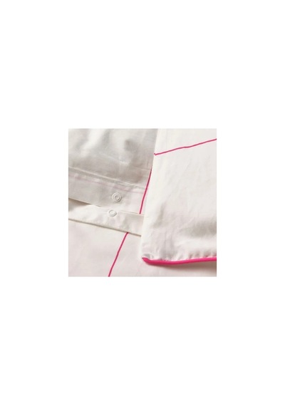 Ikea Bredvecklare Tek Kişilik Nevresim Seti Beyaz Pembe 150 X 200/50 X 60 Cm Açık Pembe - Beyaz