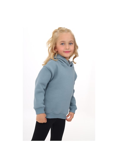 Toontoy Kız Çocuk Baskılı Sweatshirt Açık Mavi