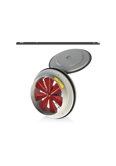 Fanex Kapaklı ve Flanşlı Aksiyal Aspiratör Havalandırma Fan 200Mm