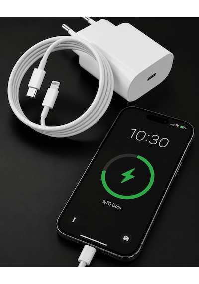 İphone 14 13 12 11 8 Plus 7 Uyumlu 20w Pd Hızlı Şarj Seti Tkndy-bsva4969 Renk 59928055