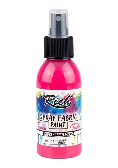 Rich Spray Fabric Paint Sprey Kumaş Boyası 100 Ml Pembe 04505