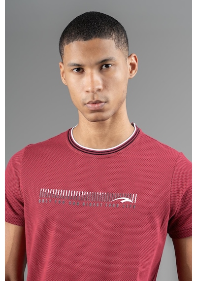 Maraton Regular Erkek Bisiklet Yaka Bordo- T-shirt Bordo-