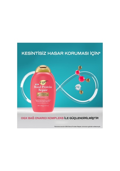 OGX Bond Protein Repair Bağ Onarıcı Sülfatsız Şampuan 385 ml
