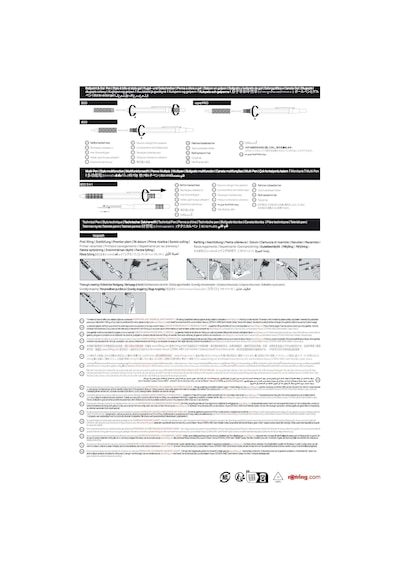 Rotring Fineliner İnce Keçe Uçlu Kalem 0.4 MM 10'lu Paket Karışık Renkler