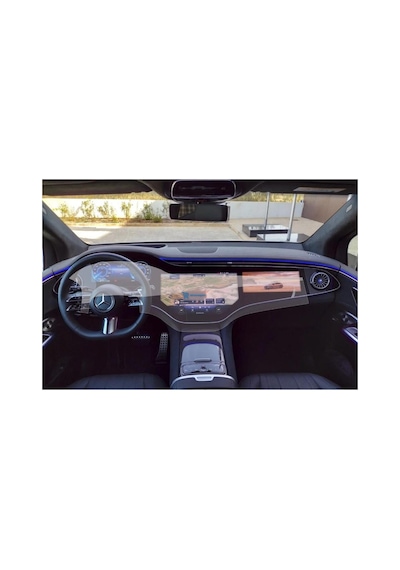 Mercedes Eqs 580 Uyumlu Araç Ekran Koruyucu Şeffaf Nano Tam Kaplama 9h Kırılmaz