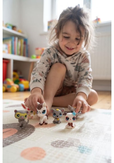 Pet Star Little Sevimli Minişler 6'lı Miniş Oyuncak Seti Hayvan Figürleri ve Aksesuarları 3046A32