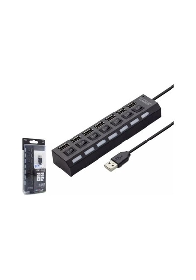 Hadron Hdx7001 Usb Hub 7-usb Siyah