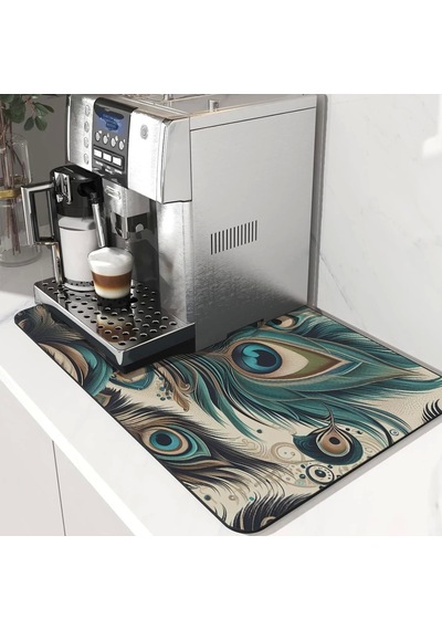 Valerine Life Kahve Makinesi Matı Su Geçirmez Kaymaz Yıkanabilir Çaycı, Çay Espresso Makinesi Pad 35x45cm 27240106