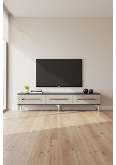 Tsa1806ats - Rany Tsa180 Tv Stand, Tv Sehpası Ve Tv Ünitesi Antrasit-traverten-sılver 180cm Tsa1806ats - Rany Tsa180 Tv Stand, Tv Sehpası Ve Tv Ünitesi Antrasit-traverten-sılver 180cm
