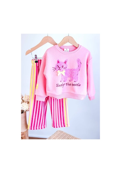 Poala Kids Simply Cat Takım Pembe