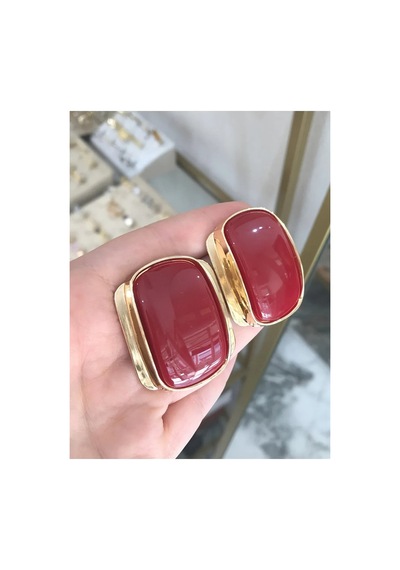Trend Bordo Küpe