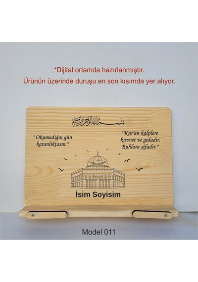Münzevi Masaüstü Ahşap Rahle/tablet/kitap Tutucu-model011