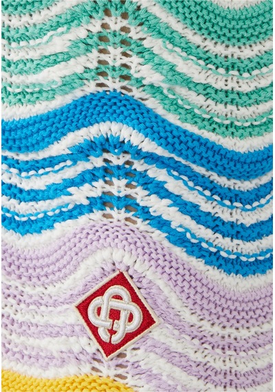 Casablanca Dalgalarla Örgü Etek Multicolor