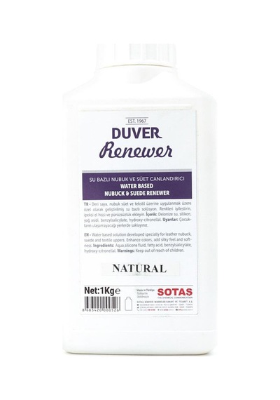 Duver Renewer 1 Kg Su Bazlı Nubuk Ve Süet Canlandırıcı Beyaz