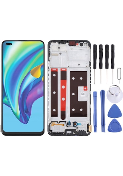 Oppo Uyumlu Oppo Cph2125 Reno 4 Lite Ekran Lcd Full Çıtalı Oled