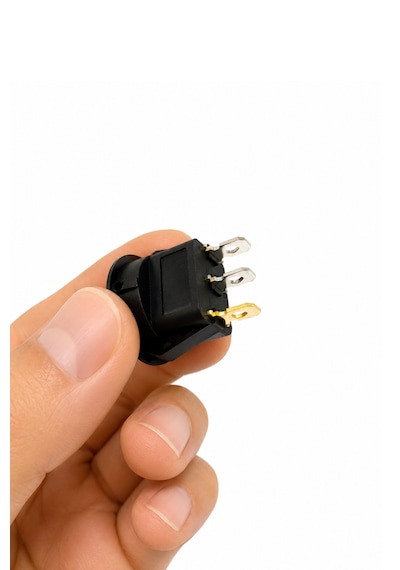 Yuvarlak Anahtar Işıklı Kırmızı 3 Pin 23 Mm 25 Adet Aç Kapa On-off - Switch Buton 6a/250vac 10a/125/250vac