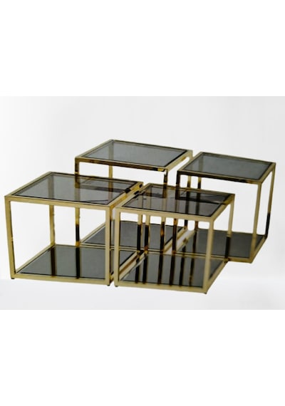 Zigon Ogem 102 Ve Orta Sehpa Kare Takım Metal Transmisyon Gold K