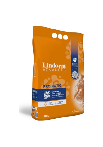 Lindocat Advanced Probiotic Kokusuz Topaklaşan Bentonit Kedi Kumu 10 L