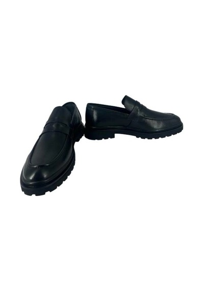 Kemal Tanca 880 022 Erkek Hakiki Deri Loafer Ayakkabı Siyah