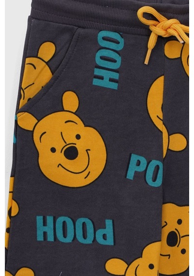 Zuzunga Winnie The Pooh Desenli 3 İplik Eşofman Altı Fume1