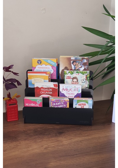 Mini Lucky Montessori Çocuk Kitaplığı 4 Raflı Ahşap Çocuk Odası Kitaplık Masaüstü Mini Kitaplık Siyah - 570895571 Siyah Mini Lucky Montessori Çocuk Kitaplığı 4 Raflı Ahşap Çocuk Odası Kitaplık Masaüstü Mini Kitaplık Siyah - 570895571 Siyah