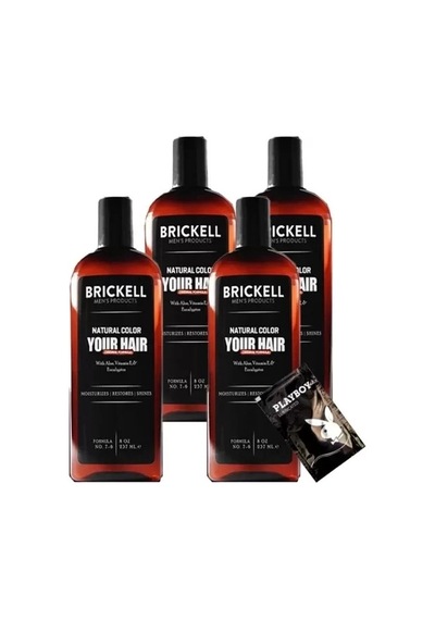 Hubrendy Sh Brickell Erkeklere 4 Adet 237 Ml Saçsakal Şampuanı Brickell Antibeyaz + Yanında Jel