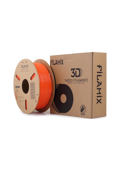 Filamix Hyper Pla Portakal Kırmızı 1.75mm 1kg - Yüksek Hızlı Pla Filament