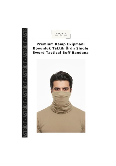 Astrid T Premium Kamp Ekipmanı Boyunluk Taktik Ürün Single Sword Tactical Buff Bandana Çok Renkli
